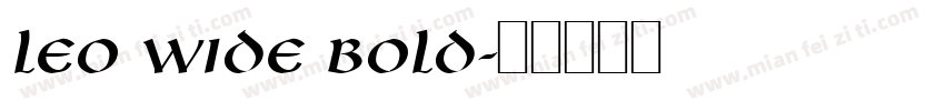 Leo Wide Bold字体转换